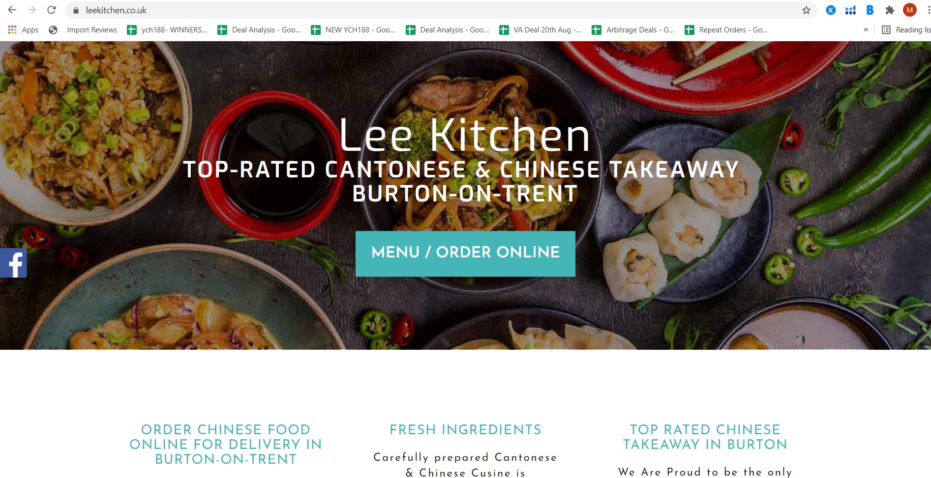 Lee Kitchen Burton Top Rated Cantonese Chinese Takeaways